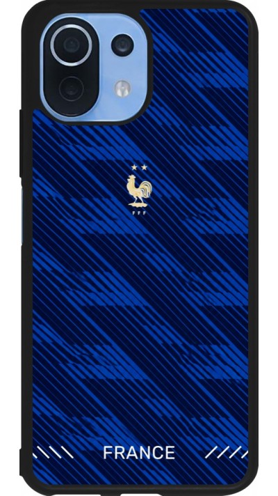 Coque Xiaomi Mi 11 Lite 5G - Silicone rigide noir Maillot de football France 2026 personnalisable
