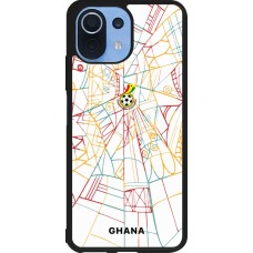 Coque Xiaomi Mi 11 Lite 5G - Silicone rigide noir Maillot de football Ghana 2026 personnalisable