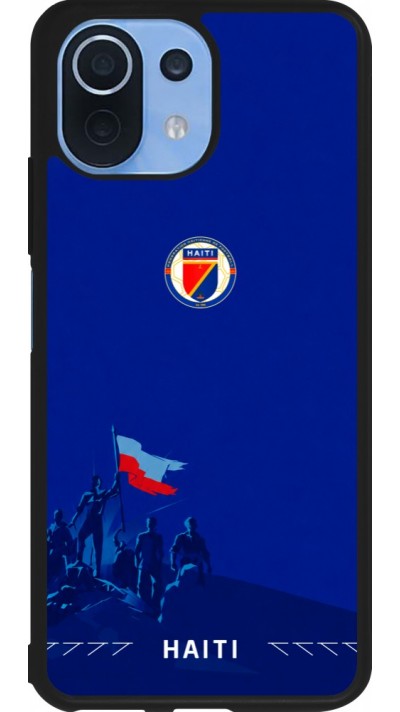 Coque Xiaomi Mi 11 Lite 5G - Silicone rigide noir Maillot de football Haiti 2026 personnalisable