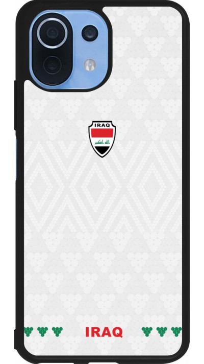 Coque Xiaomi Mi 11 Lite 5G - Silicone rigide noir Maillot de football Irak 2026 personnalisable