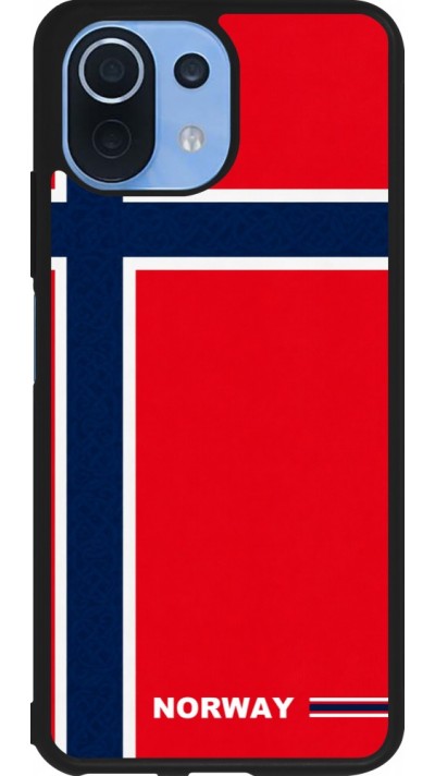 Coque Xiaomi Mi 11 Lite 5G - Silicone rigide noir Maillot de football Norvège 2026 personnalisable