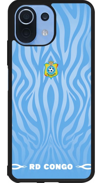 Coque Xiaomi Mi 11 Lite 5G - Silicone rigide noir Maillot de football RD Congo 2026 personnalisable