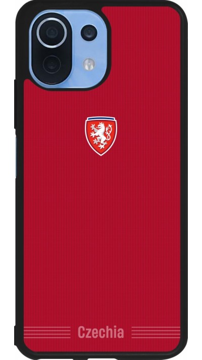 Coque Xiaomi Mi 11 Lite 5G - Silicone rigide noir Maillot de football Répuplique Tchèque 2026 personnalisable