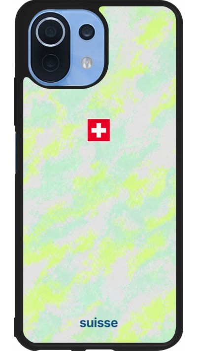 Coque Xiaomi Mi 11 Lite 5G - Silicone rigide noir Maillot de football Suisse Away 2026 personnalisable