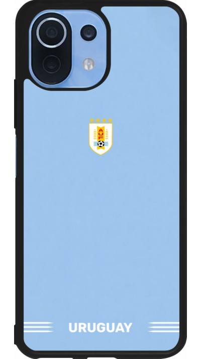 Coque Xiaomi Mi 11 Lite 5G - Silicone rigide noir Maillot de football Uruguay 2026 personnalisable