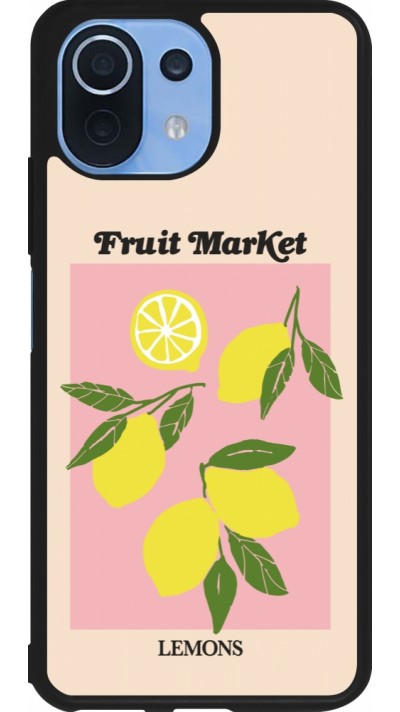 Coque Xiaomi Mi 11 Lite 5G - Silicone rigide noir Fruit market lemons 2026