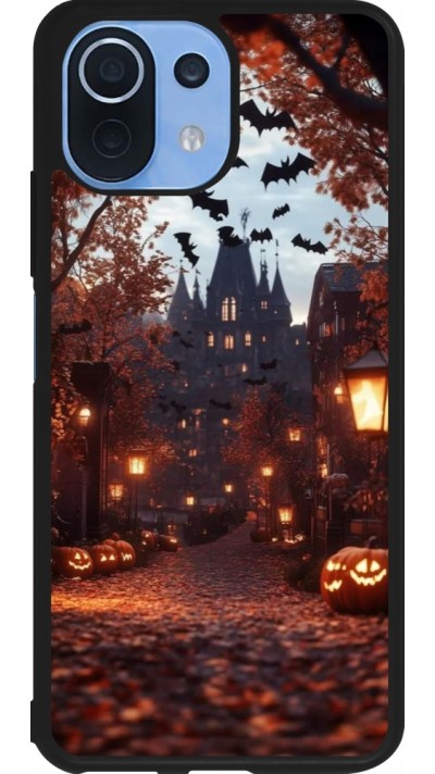 Coque Xiaomi Mi 11 Lite 5G - Silicone rigide noir Halloween 2025 Haunted house