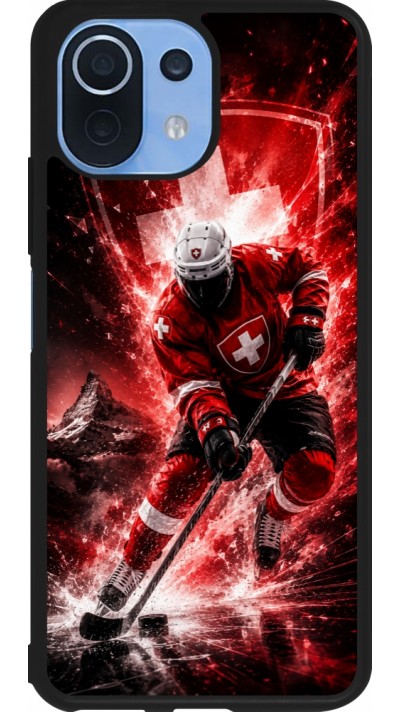 Coque Xiaomi Mi 11 Lite 5G - Silicone rigide noir Hockey World Championship Player