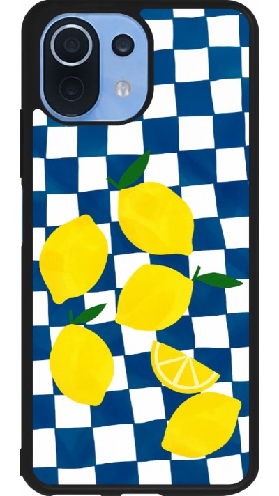 Coque Xiaomi Mi 11 Lite 5G - Silicone rigide noir Illustration lemons 2026