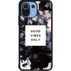 Coque Xiaomi Mi 11 Lite 5G - Silicone rigide noir Marble Good Vibes Only