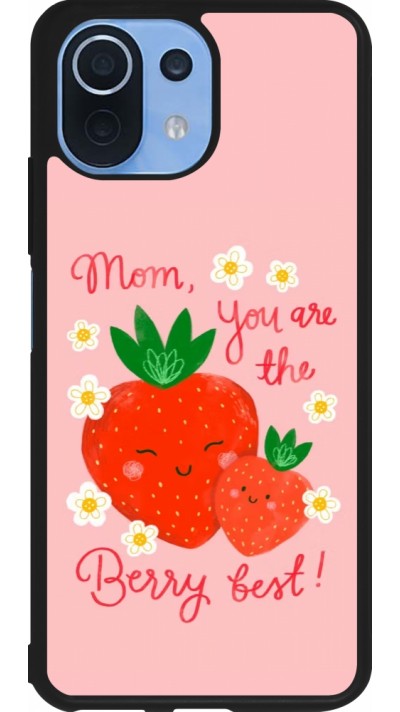 Coque Xiaomi Mi 11 Lite 5G - Silicone rigide noir Mom 2026 Berry best