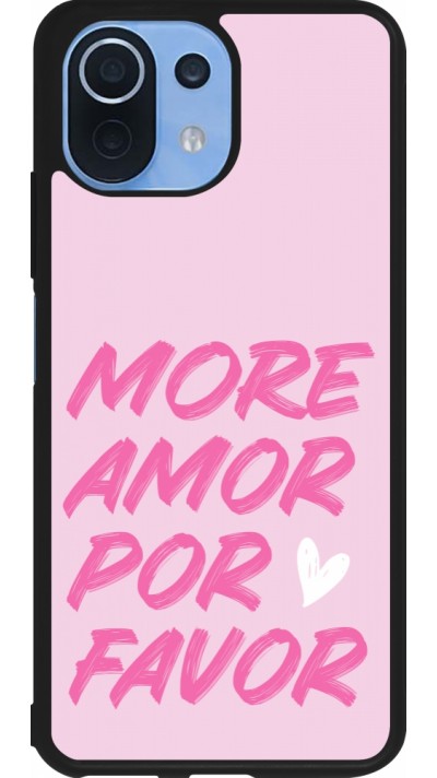 Xiaomi Mi 11 Lite 5G Case Hülle - Silikon schwarz More amor porfavor