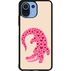 Coque Xiaomi Mi 11 Lite 5G - Silicone rigide noir Pink crocodile 2026