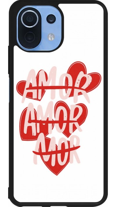 Coque Xiaomi Mi 11 Lite 5G - Silicone rigide noir Saint Valentines Day 26 Amor