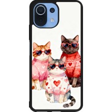 Coque Xiaomi Mi 11 Lite 5G - Silicone rigide noir Saint Valentines Day 26 Cat Love