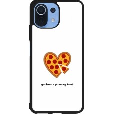 Coque Xiaomi Mi 11 Lite 5G - Silicone rigide noir Saint Valentines Day 26 You have my pizza heart