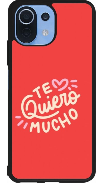 Coque Xiaomi Mi 11 Lite 5G - Silicone rigide noir Saint Valentines Day 26 Te quiero mucho