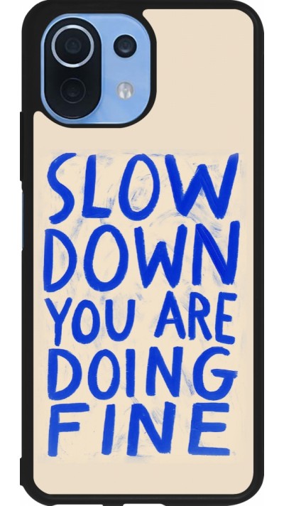 Coque Xiaomi Mi 11 Lite 5G - Silicone rigide noir Slow down 2026