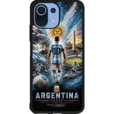 Coque Xiaomi Mi 11 Lite 5G - Silicone rigide noir Football Argentine splash 2026
