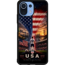Coque Xiaomi Mi 11 Lite 5G - Silicone rigide noir Football États-Unis splash 2026