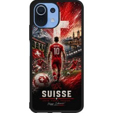 Coque Xiaomi Mi 11 Lite 5G - Silicone rigide noir Football Suisse splash 2026