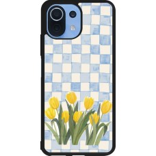 Coque Xiaomi Mi 11 Lite 5G - Silicone rigide noir Blue vichy tulips 2026