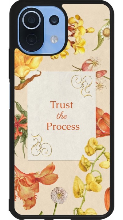 Coque Xiaomi Mi 11 Lite 5G - Silicone rigide noir Trust the process 2026