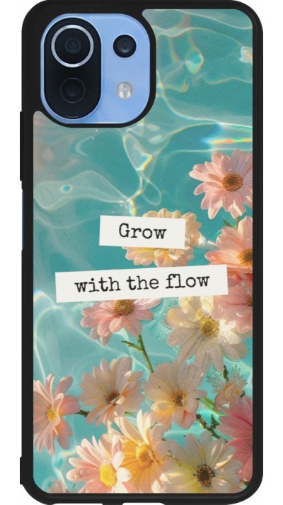 Coque Xiaomi Mi 11 Lite 5G - Silicone rigide noir Summer 2025 Grow with the flow