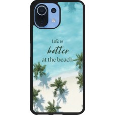 Coque Xiaomi Mi 11 Lite 5G - Silicone rigide noir Summer 2025 Life is better at the beach