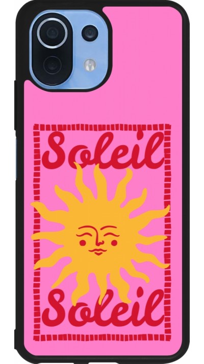 Coque Xiaomi Mi 11 Lite 5G - Silicone rigide noir Sun sun 2026
