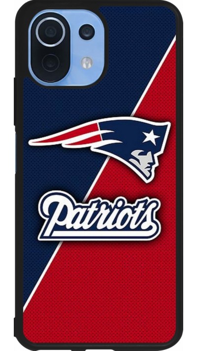Coque Xiaomi Mi 11 Lite 5G - Silicone rigide noir Super Bowl 26 Patriots 1