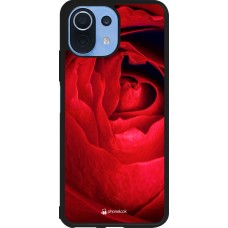Coque Xiaomi Mi 11 Lite 5G - Silicone rigide noir Valentine 2022 Rose
