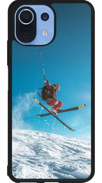 Coque Xiaomi Mi 11 Lite 5G - Silicone rigide noir Winter 22 Ski Jump