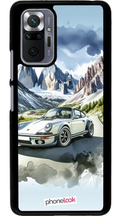 Coque Xiaomi Redmi Note 10 Pro - Porsche 911 Mountain Watercolor
