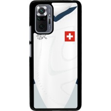 Coque Xiaomi Redmi Note 10 Pro - Maillot de football Suisse Extérieur personnalisable