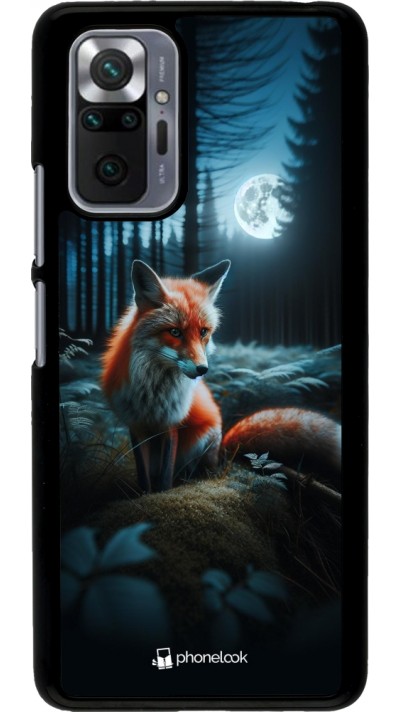 Coque Xiaomi Redmi Note 10 Pro - Renard lune forêt