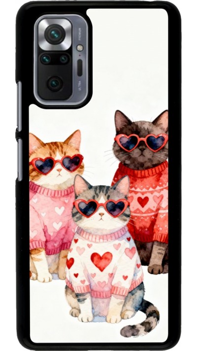 Coque Xiaomi Redmi Note 10 Pro - Saint Valentines Day 26 Cat Love
