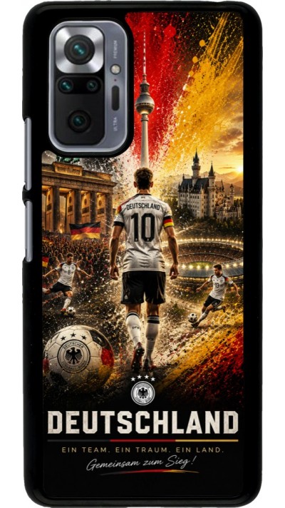 Coque Xiaomi Redmi Note 10 Pro - Football Allemagne splash 2026