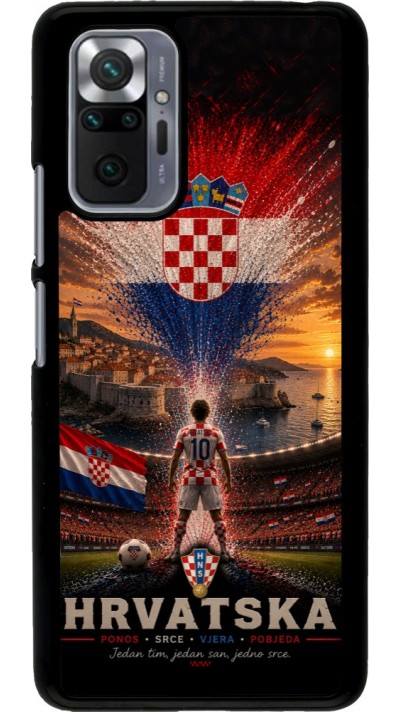 Coque Xiaomi Redmi Note 10 Pro - Football Croatie splash 2026