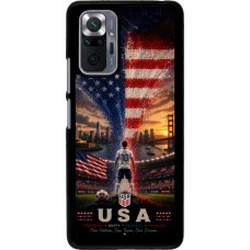 Coque Xiaomi Redmi Note 10 Pro - Football États-Unis splash 2026