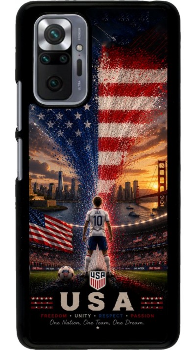 Coque Xiaomi Redmi Note 10 Pro - Football États-Unis splash 2026