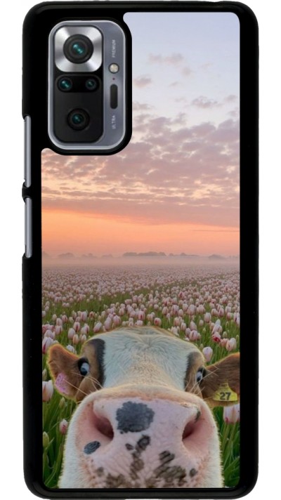Coque Xiaomi Redmi Note 10 Pro - Cow with tulips 2026
