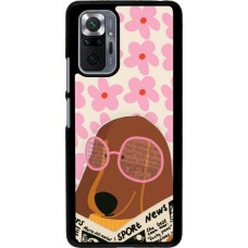 Coque Xiaomi Redmi Note 10 Pro - Dog with newspaper 2026