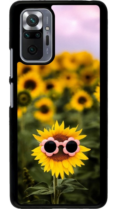 Coque Xiaomi Redmi Note 10 Pro - Sunflower with glasses 2026