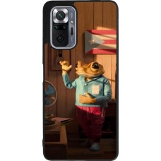Coque Xiaomi Redmi Note 10 Pro Max - Silicone rigide noir Dancing frog DTMF