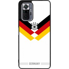 Coque Xiaomi Redmi Note 10 Pro Max - Silicone rigide noir Maillot de football Allemagne 2026 personnalisable