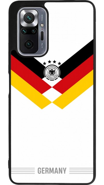 Coque Xiaomi Redmi Note 10 Pro Max - Silicone rigide noir Maillot de football Allemagne 2026 personnalisable