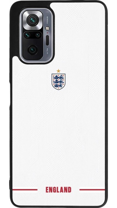 Coque Xiaomi Redmi Note 10 Pro Max - Silicone rigide noir Maillot de football Angleterre 2026 personnalisable