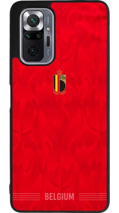 Coque Xiaomi Redmi Note 10 Pro Max - Silicone rigide noir Maillot de football Belgique 2026 personnalisable
