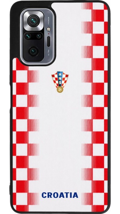 Coque Xiaomi Redmi Note 10 Pro Max - Silicone rigide noir Maillot de football Croatie 2026 personnalisable